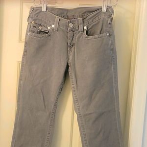TRUE RELIGION Grey Straight leg Jeans